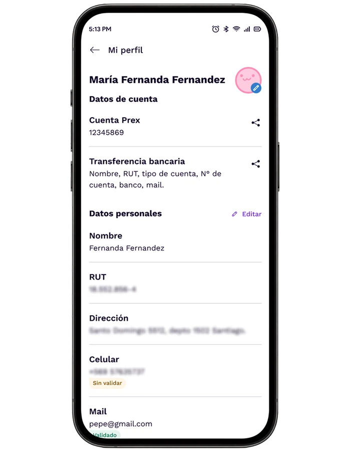 Carga dinero con transferencia bancaria