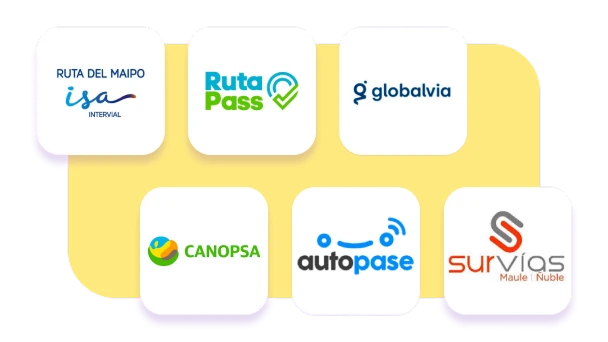 Logos de empresas chilenas de autopistas